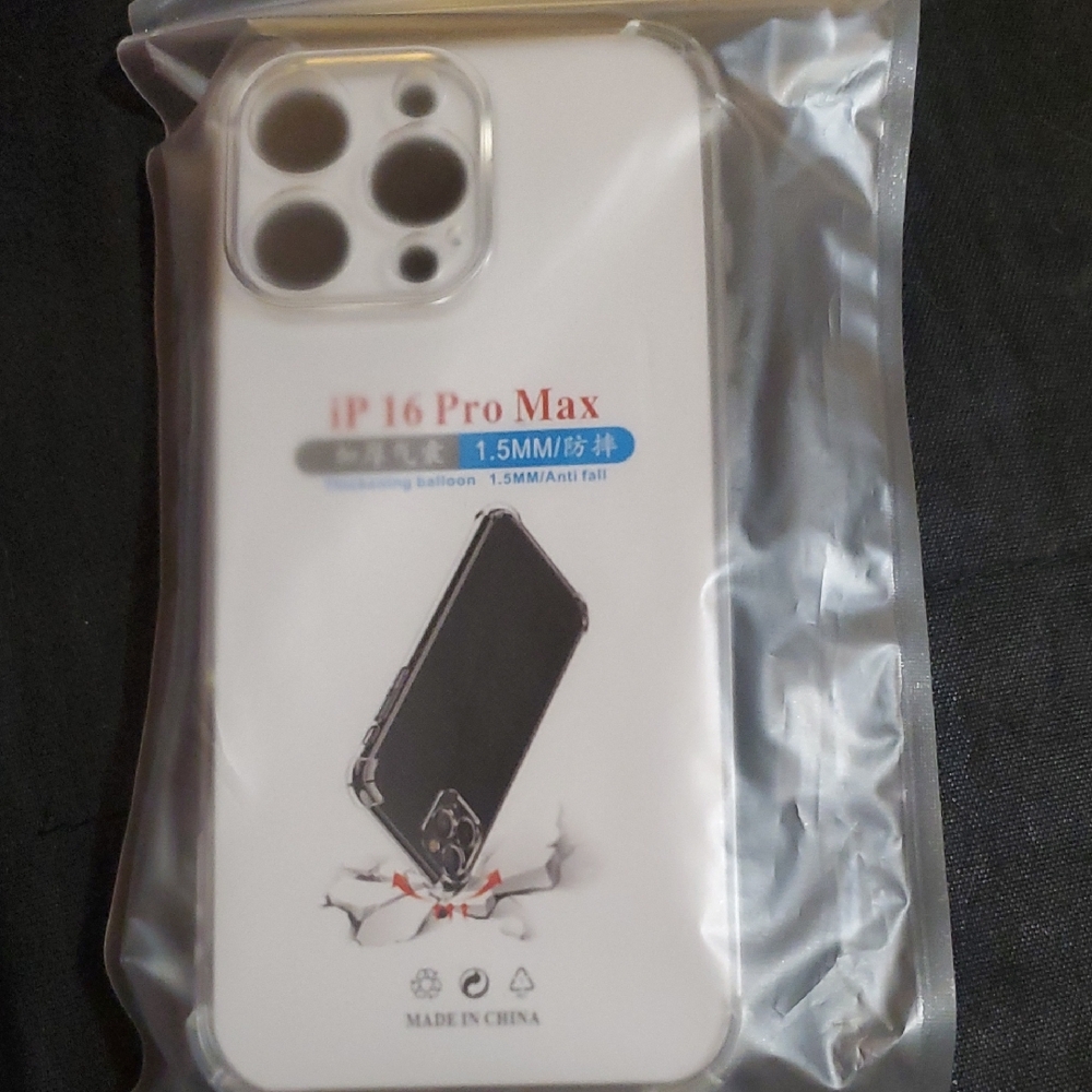 Clear Protective Case for IP 16 Pro Max
